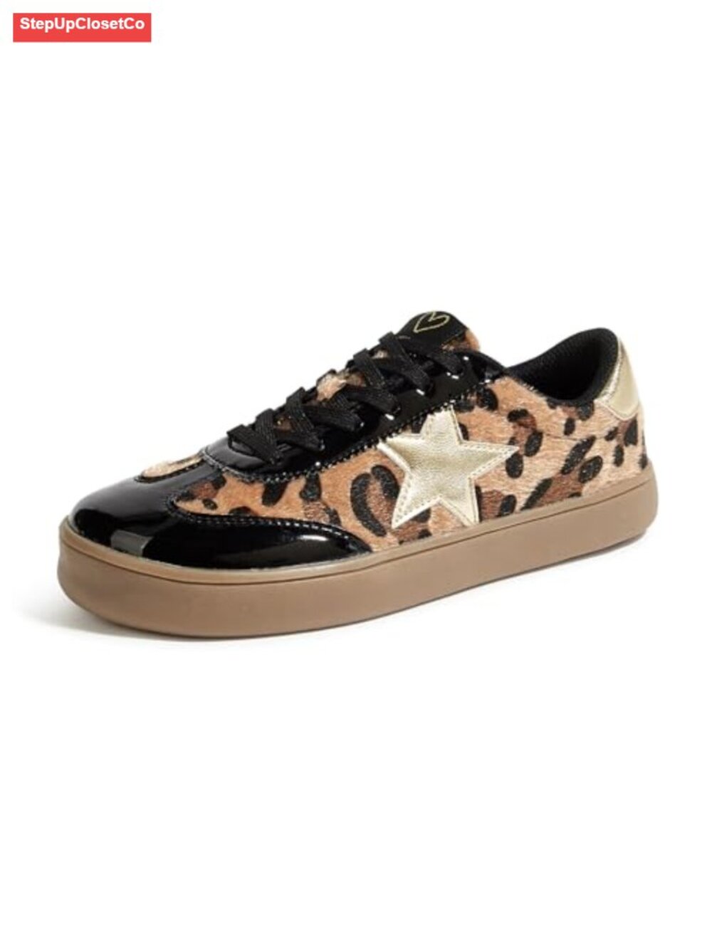 Wide Toe Box Sneakers Retro Suede PU Patchwork Casual Tennis Walking Shoes